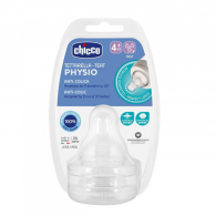 Chicco Tetina Silicone Benessere Well-Being Fluxo Rpido 4M+ x2