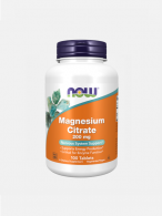 Now Magnesium Citrate 200 mg 100 cp 